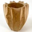 Thumbnail 1 of Ваза Тик Оребрена-Vase Teak Rib-Shape D15H18см