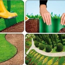 Thumbnail 4 of Ограничителна лента за трева - тъмно зелена 20см.х9м.к