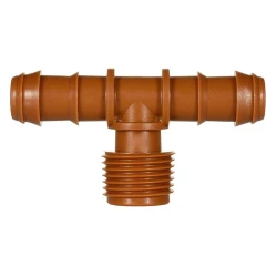 Снимка на Тройник Ф16х3/4''М резба - за капков маркуч Ф16