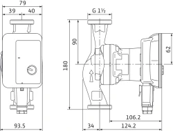Снимка на Циркулационна помпа WILO Atmos PICO 25/1-4